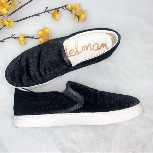 Sam Edelman Shoes - SAM EDELMAN || 9 Velvet  Slip On Sneakers Loafers